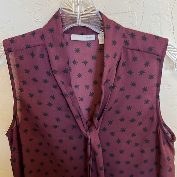Halogen Sleeveless Tie Blouse - Size XS - Picture 1 of 5